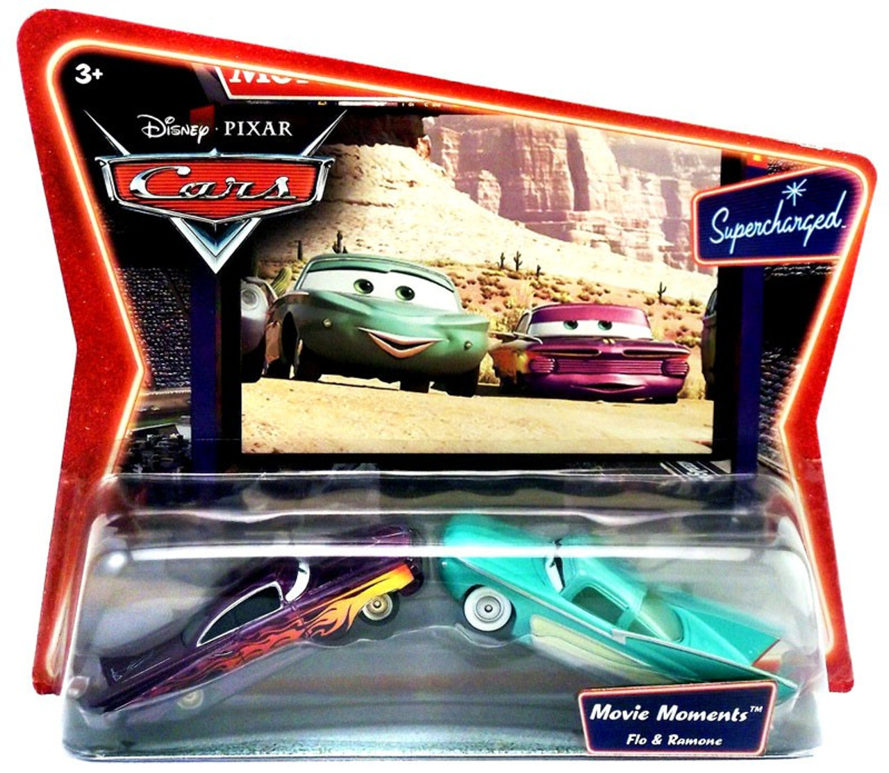 Disney Pixar Cars Supercharged Movie Moments Flo Ramone 155 Diecast Car 2 Pack Mattel Toys Toywiz 