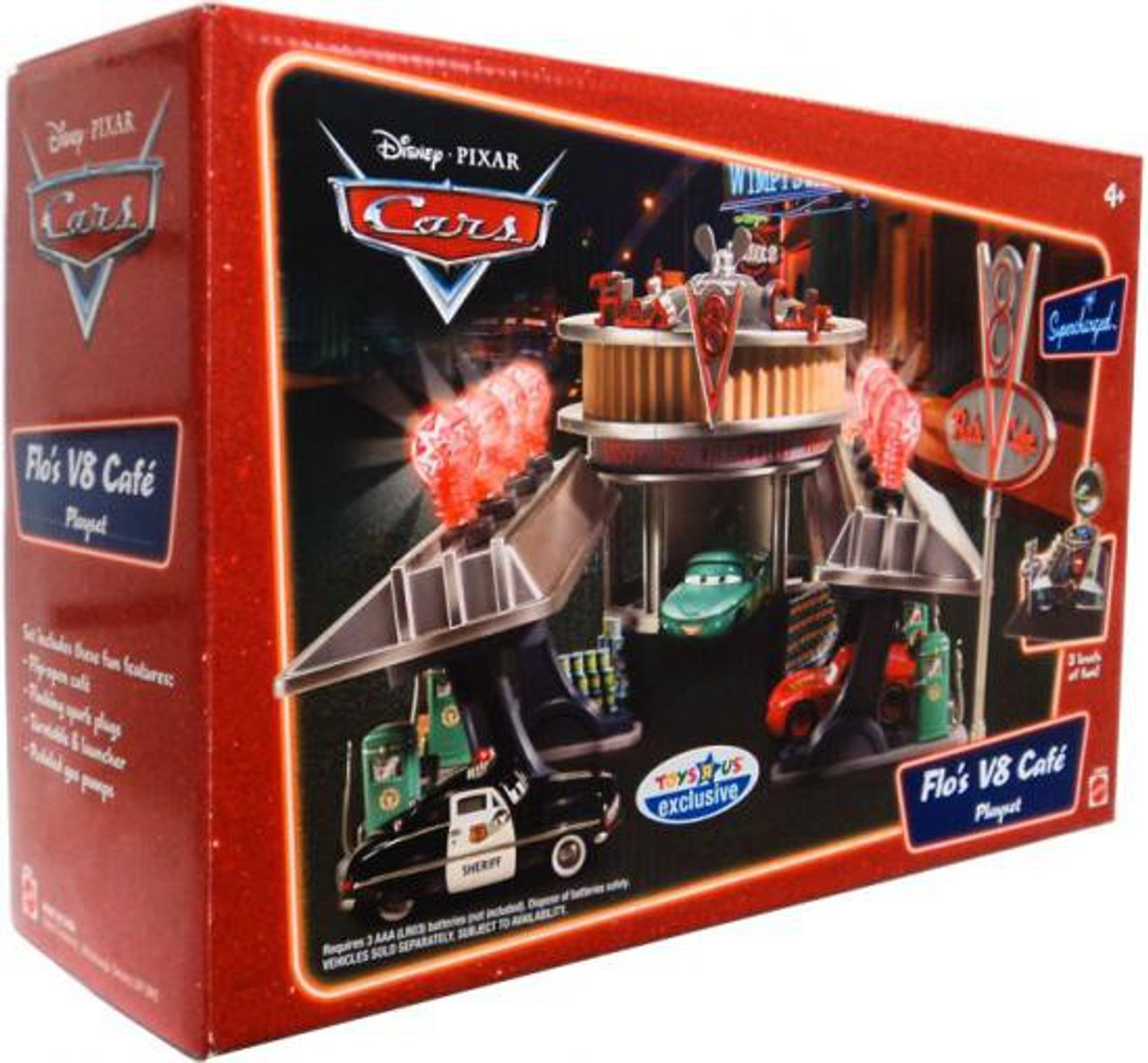 Disney Pixar Cars Supercharged Flos V8 Cafe Playset Mattel Toys Toywiz