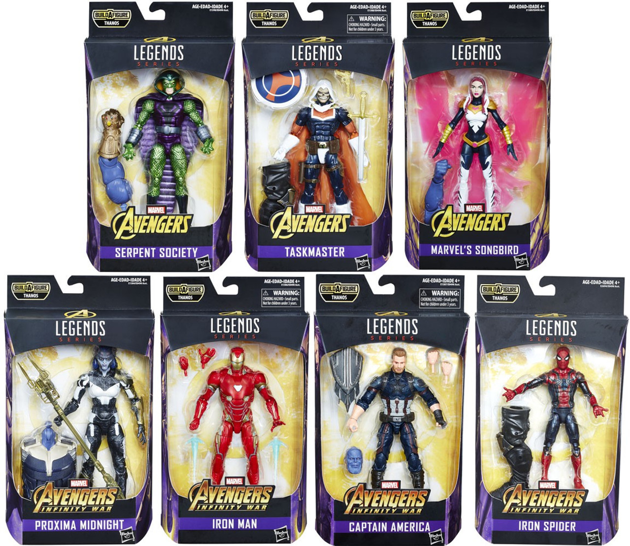 avengers infinity war figures set