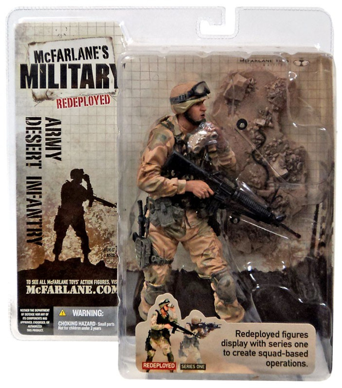 McFarlane Toys Military Redeployed Series 1 Army Desert Infantry Action