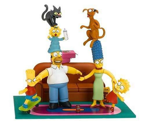 McFarlane Toys The Simpsons Deluxe Boxed Sets Family Couch Gag Action