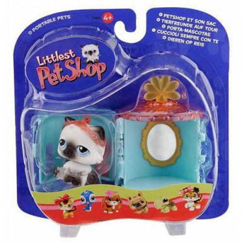 Littlest Pet Shop Pets on the Go Siamese Kitty Figure Hasbro Toys ToyWiz