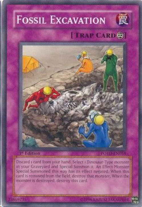 Yugioh Gx Trading Card Game Power Of The Duelist Single Card Common Fossil Excavation Potd En058 Toywiz