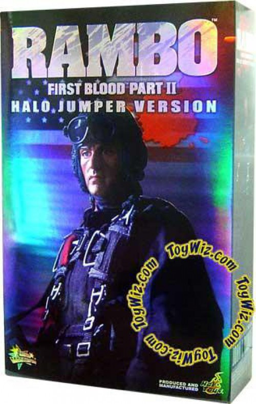 Rambo First Blood Part II Rambo 12 Action Figure Halo Jumper