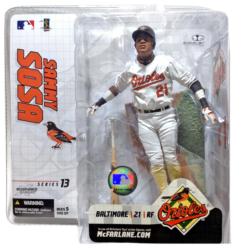 MLB サミー・ソーサ フィギュア McFarlane Toys MLB Baltimore Orioles Sports Picks Baseball Series