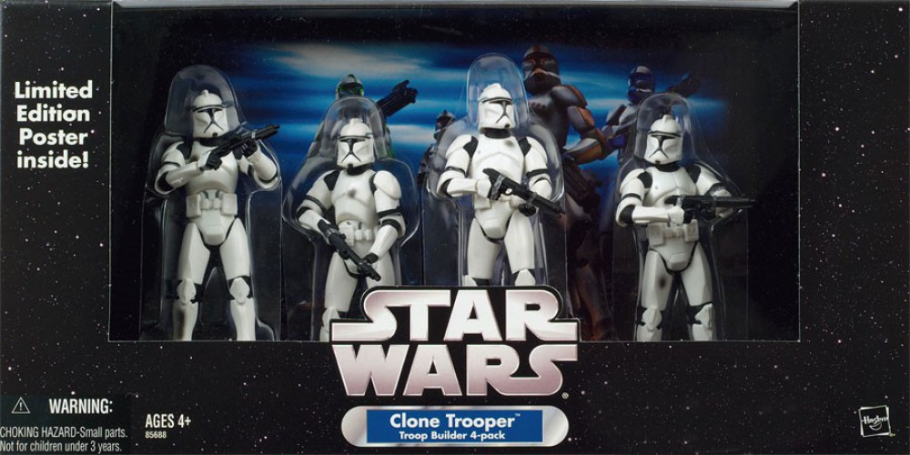 SF・ファンタジー・ホラー STAR WARS Clone Trooper Troop Builder Star Wars Exclusives Clone Trooper Troop Builder 4-Pack Exclusive