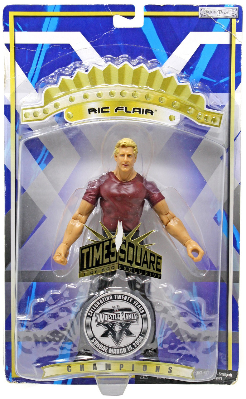 WWERIC FLAIRフィギュア(1of600体)Times Square限定 WWE Wrestling Wrestlemania 20 Champions Ric Flair Exclusive Action