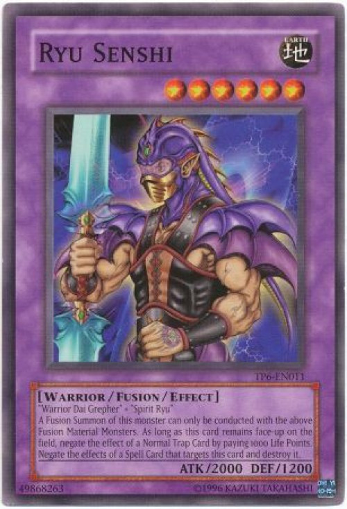 Yugioh Tournament Pack 6 Single Card Common Ryu Senshi Tp6 En011 Toywiz