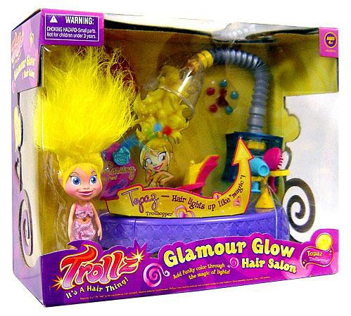 Trollz Glow Hair Salon Topaz Figure Set Hasbro Toys - ToyWiz