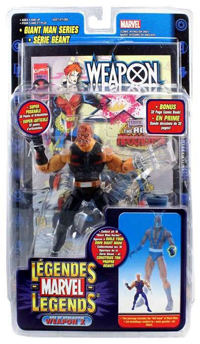 Marvel Legends Giant Man Build A Figure Weapon X Exclusive Action Figure Burned Variant Toy Biz Toywiz