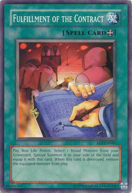 YuGiOh Flaming Eternity Single Card Common Fulfillment of the Contract ...