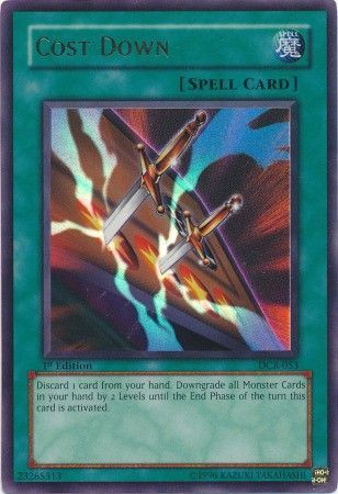 YuGiOh Dark Crisis Single Card Ultra Rare Cost Down DCR053 ToyWiz