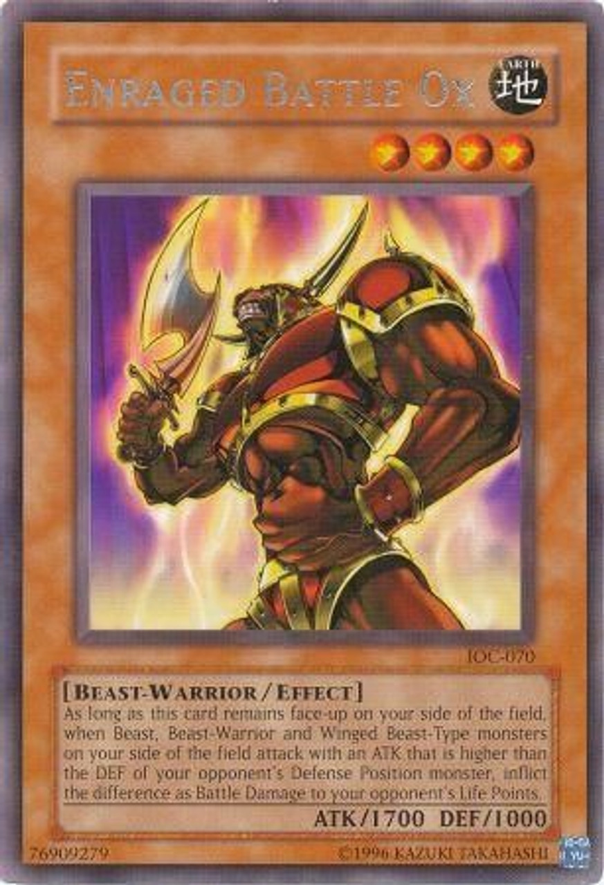 Yugioh Invasion Of Chaos Single Card Rare Enraged Battle Ox Ioc 070 Toywiz - ben is a punching bag roblox amino
