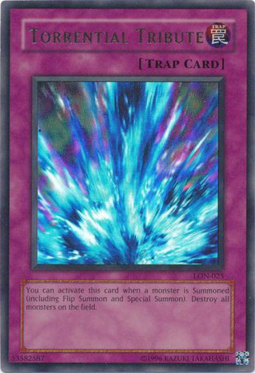 YuGiOh Labyrinth Of Nightmare Single Card Rare Torrential Tribute LON 