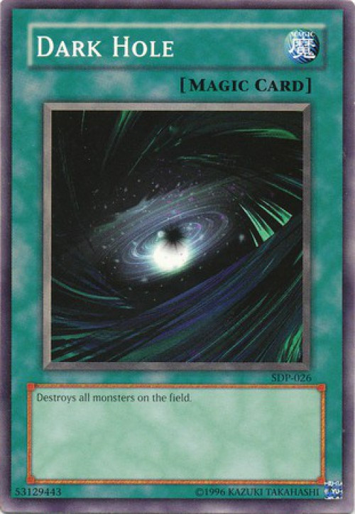 YuGiOh Pegasus Starter Deck Single Card Common Dark Hole SDP026 ToyWiz