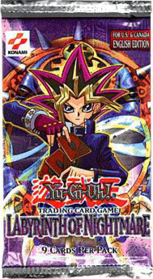 YuGiOh Trading Card Game Labyrinth Of Nightmare Booster Pack Konami 