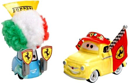 Disney Pixar Cars Supercharged Movie Moments Luigi Guido in Ferrari