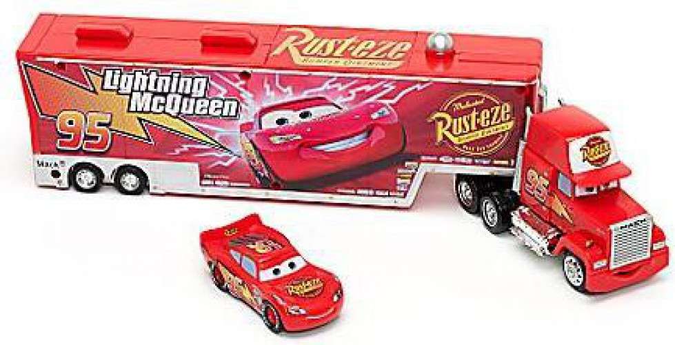 マテル　カーズ　マック　Mack truck playset マックイーン Disney Pixar Cars Mack Truck Plastic Car Playset - ToyWiz