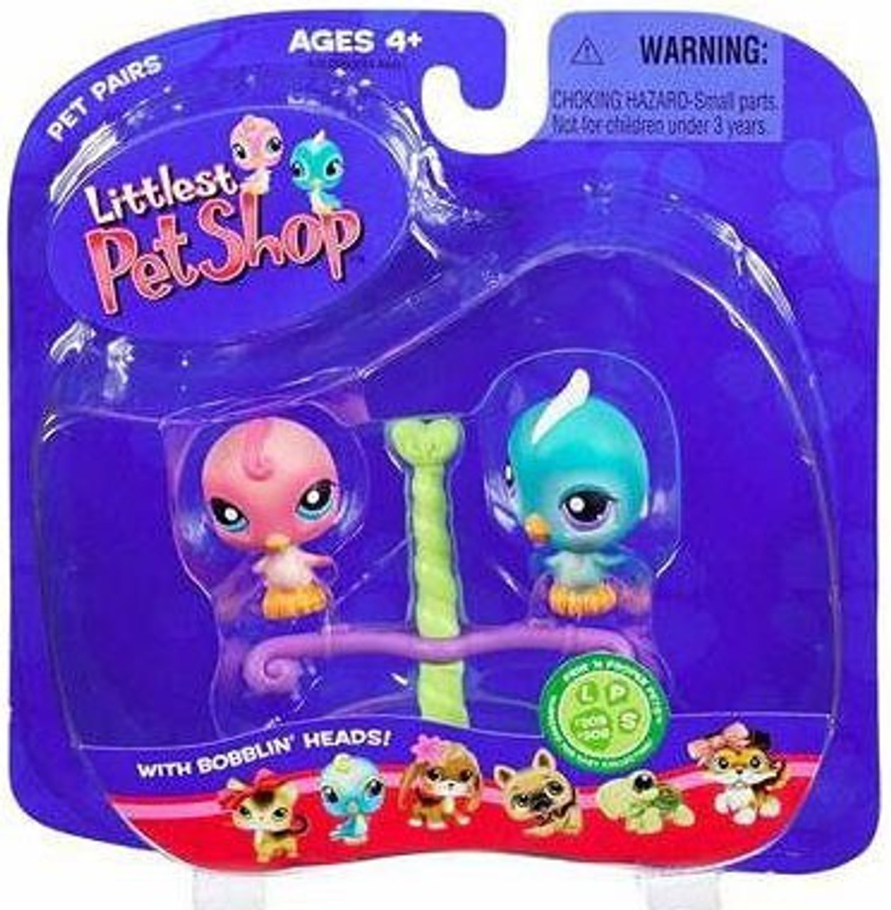 Littlest Pet Shop Pet Pairs Blue Birdie Pink Birdie Figure 2Pack