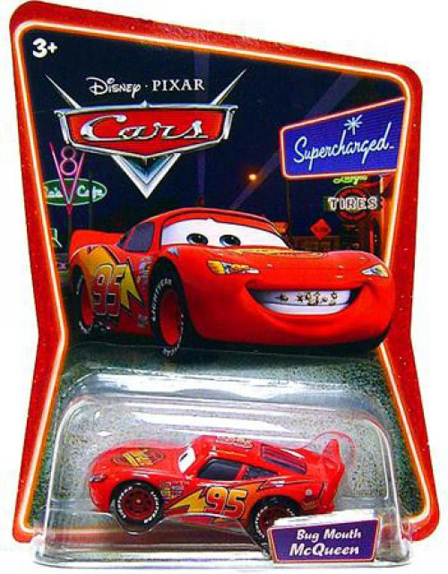 Disney Pixar Cars Supercharged Bug Mouth Lightning McQueen 155 Diecast