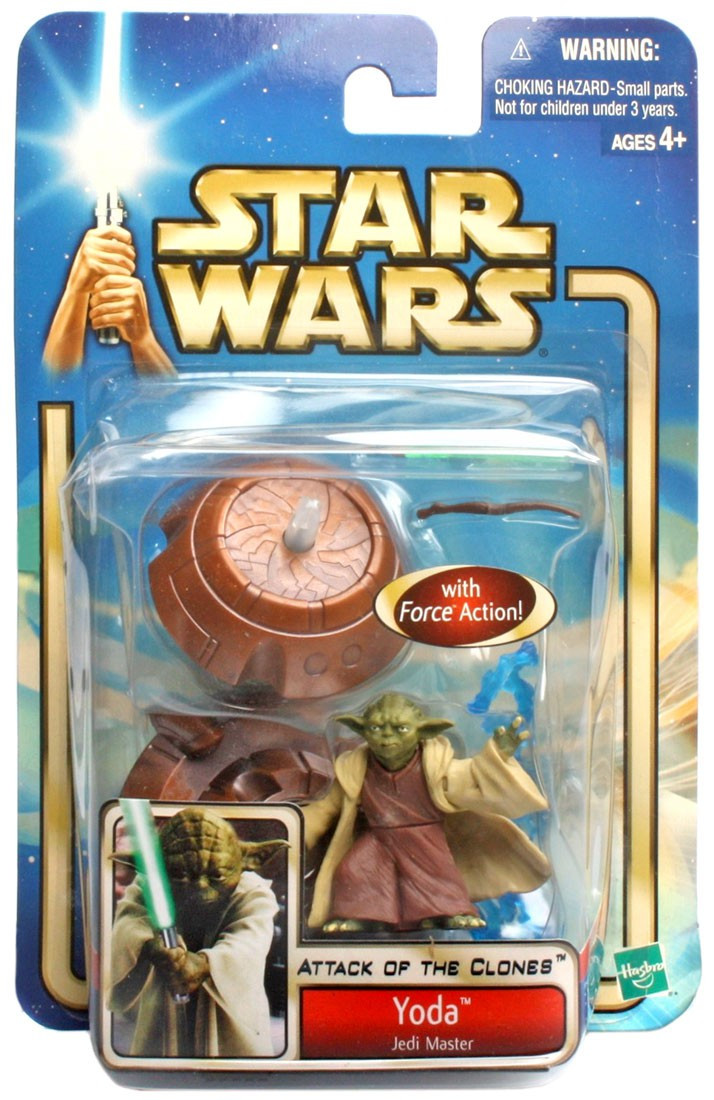 YODA Jedi Master Action Figure for sale online Hasbro Star Wars Attack