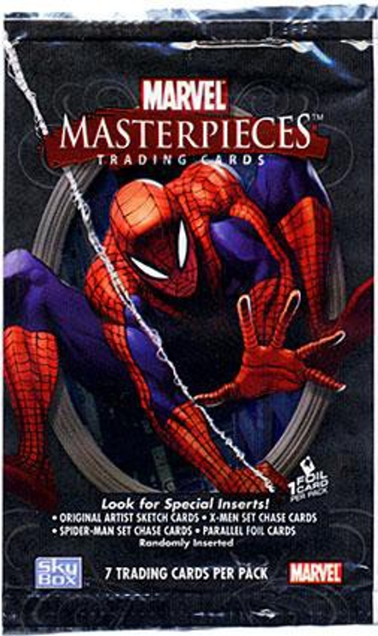 Marvel Skybox Marvel Masterpieces Series 1 Trading Card Pack 7 Cards Upper Deck Toywiz - winter nights skybox roblox