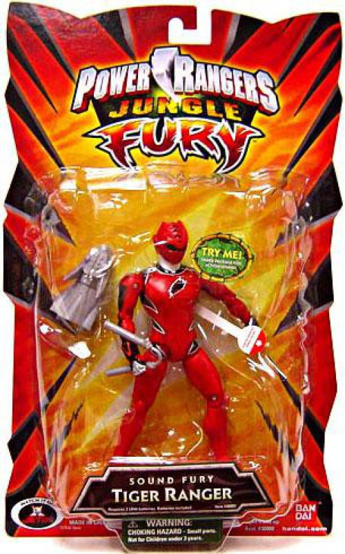 Power Rangers Jungle Fury Sound Fury Tiger Ranger Action Figure Bandai