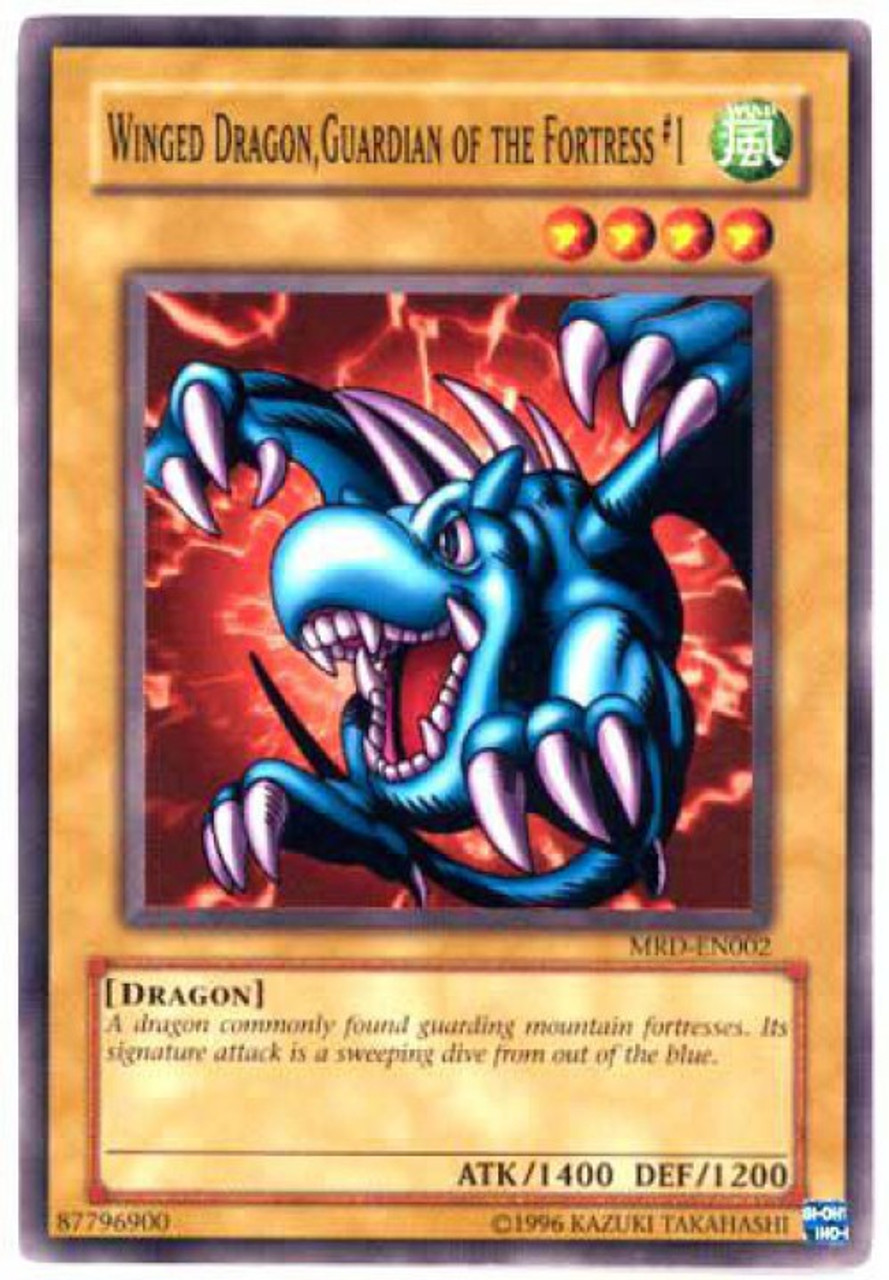 Yugioh Metal Raiders Single Card Common Winged Dragon Guardian Of The Fortress 1 Mrd 002 Toywiz