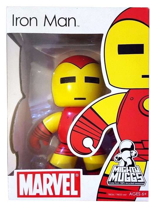 Marvel Mighty Muggs Series 1 Iron Man Vinyl Figure Hasbro Toys ToyWiz