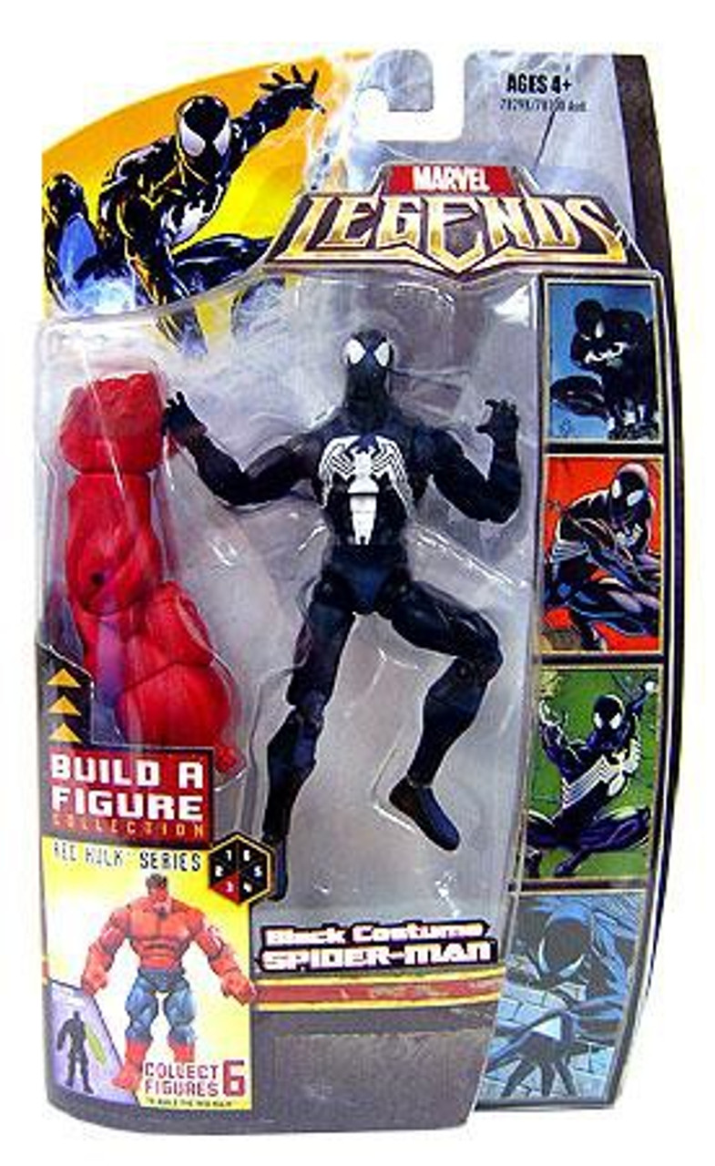 black spiderman action figure