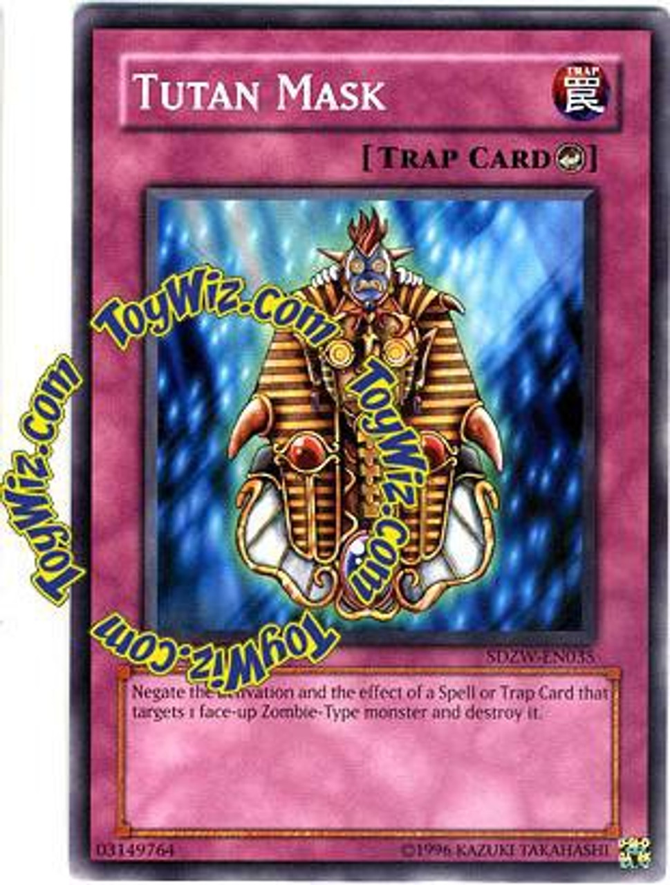 YuGiOh Structure Deck Zombie World Single Card Common Tutan Mask SDZW
