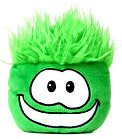 Club Penguin Series 1 Green Puffle 4 Plush Jakks Pacific - ToyWiz