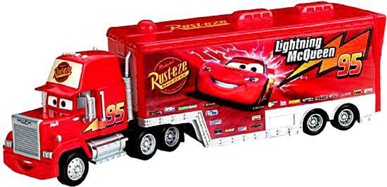 disney cars mack truck hauler carry case