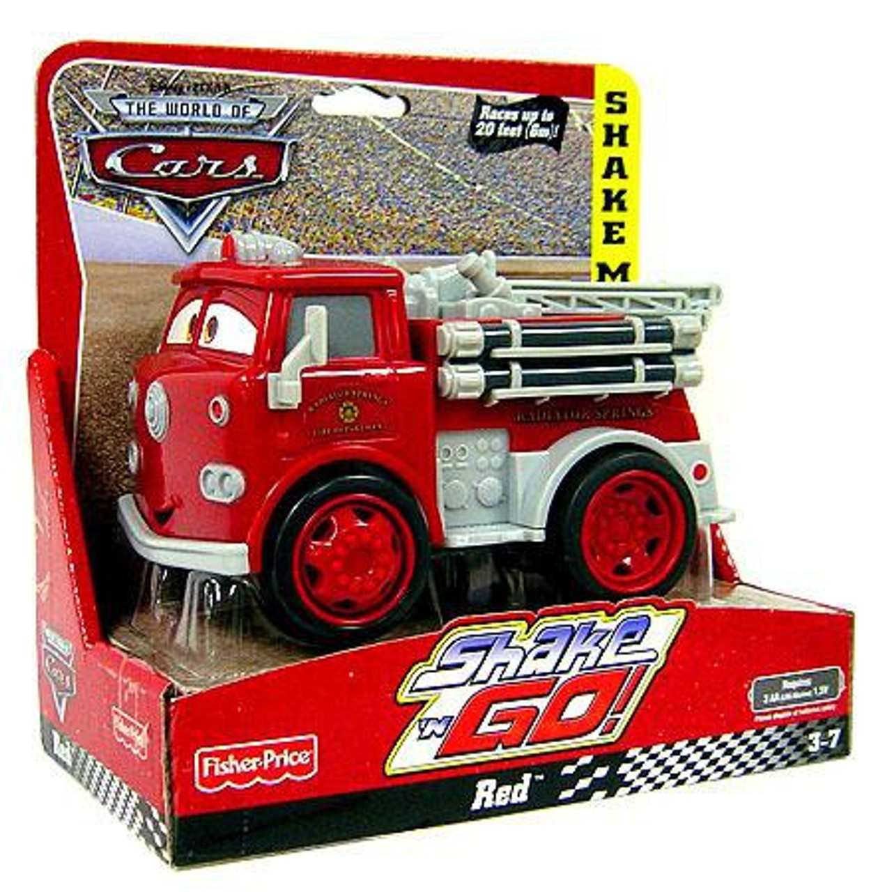 disney cars red fire truck toy