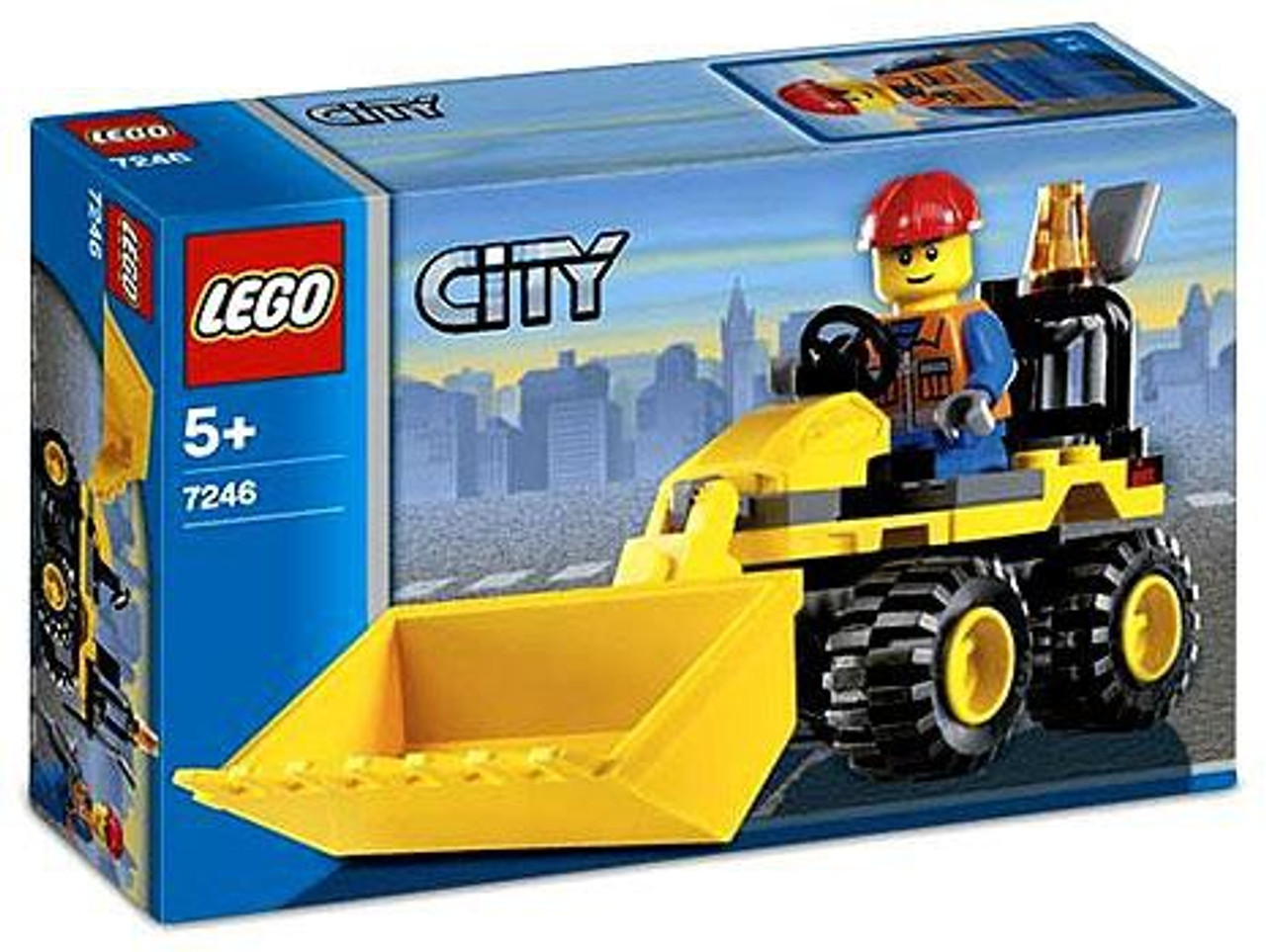 lego yellow digger