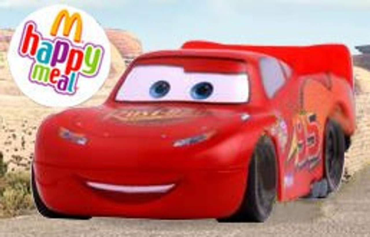 plastic lightning mcqueen car