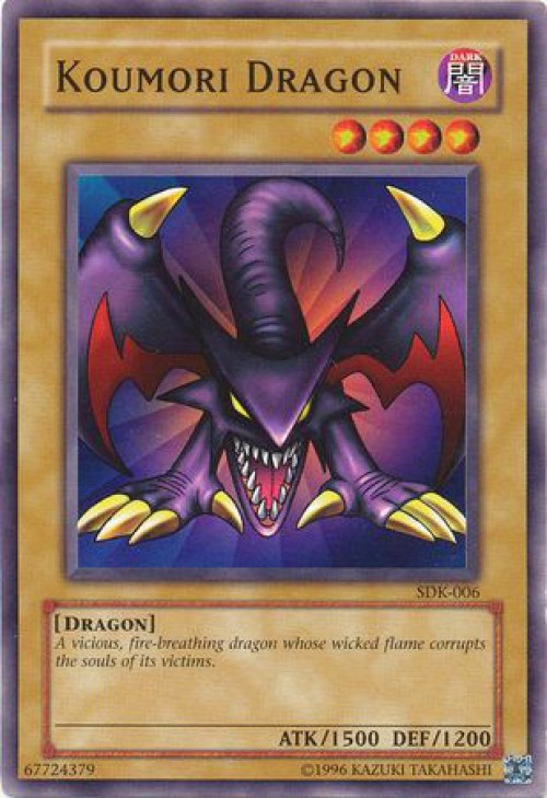 YuGiOh Starter Deck Kaiba Single Card Common Koumori Dragon SDK006