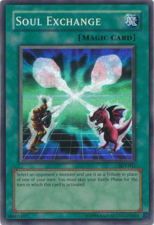 YuGiOh Starter Deck Yugi Single Card Super Rare Soul Exchange SDY041 ToyWiz