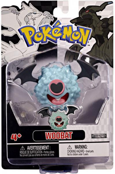 Pokemon Black White Series 2 Basic Woobat Figure Jakks ...