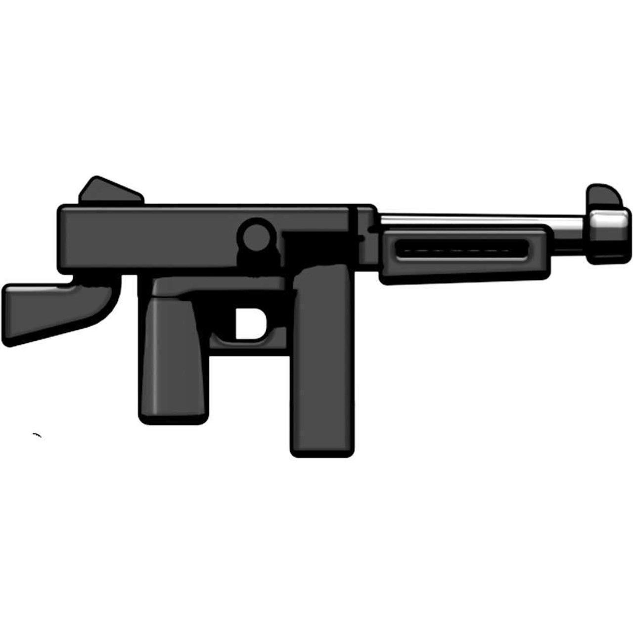 Brickarms Weapons M1a1 45 Caliber Smg 2 5 Black Toywiz - sten gun ww2 sub machine gun roblox