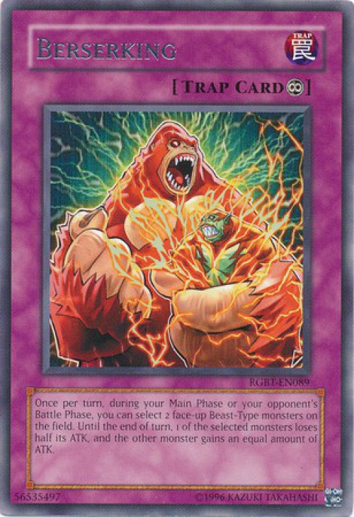 YuGiOh YuGiOh 5Ds Raging Battle Single Card Rare Berserking RGBT
