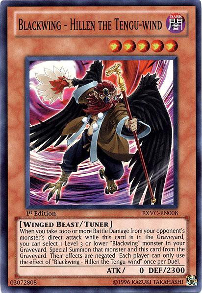 YuGiOh 5Ds Extreme Victory Single Card Super Rare Blackwing Hillen