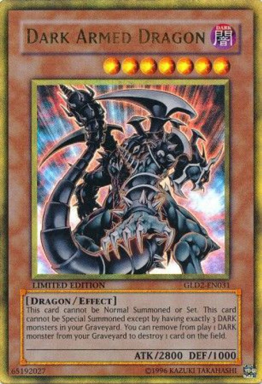 YuGiOh Gold Series 2 2009 Single Card Gold Rare Dark Armed YuGiOh Gold Series 2 2009 Single Card Gold Rare Dark Armed