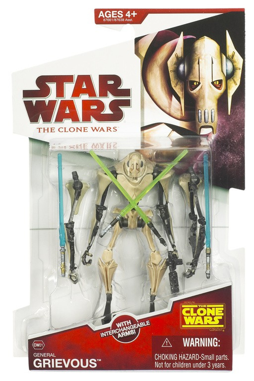 Star Wars The Clone Wars 2009 General Grievous 3 75 Action Figure Cw01 Hasbro Toys Toywiz - general grievous theme roblox