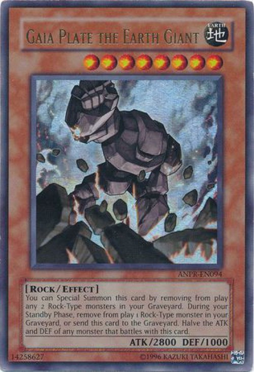 YuGiOh Ancient Prophecy Single Card Ultra Rare Gaia Plate The Earth 