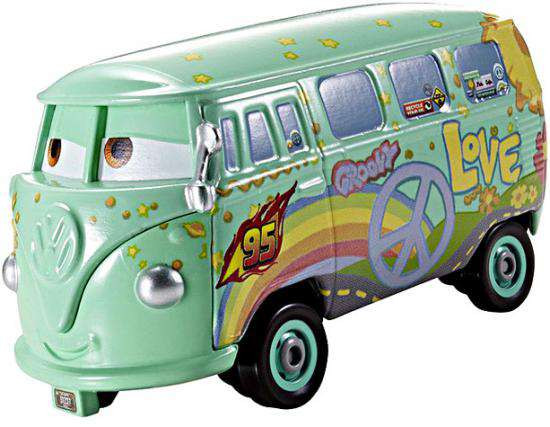 Disney Pixar Cars Cars 2 Main Series Race Team Fillmore 155 Diecast Car Mattel Toys ToyWiz