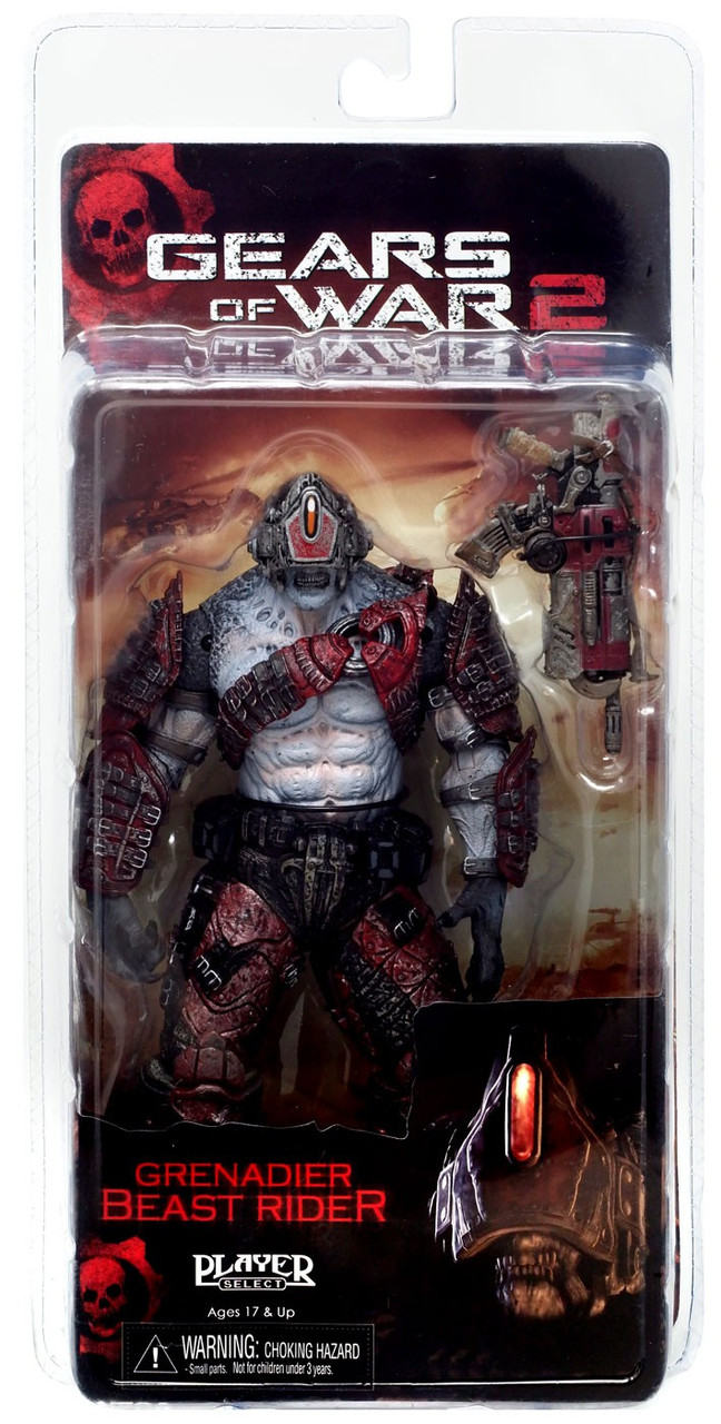 NECA Gears of War 2 Series 5 Grenadier Beast Rider Action Figure Locust