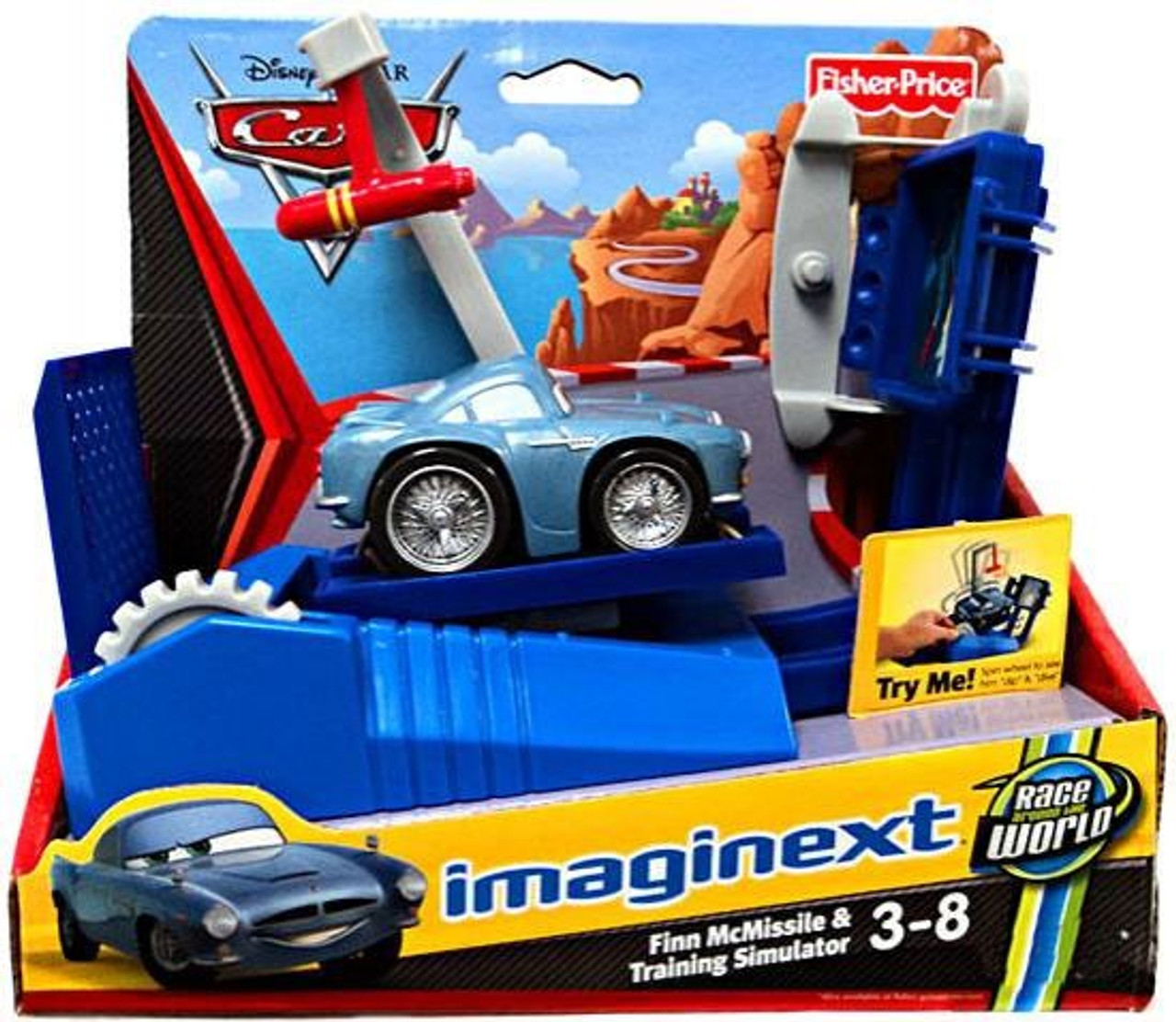 Fisher Price Disney Pixar Cars Imaginext Cars 2 Finn Mcmissle Training Simulator Exclusive Playset Toywiz - how to get all infinity stones in roblox snap simulator