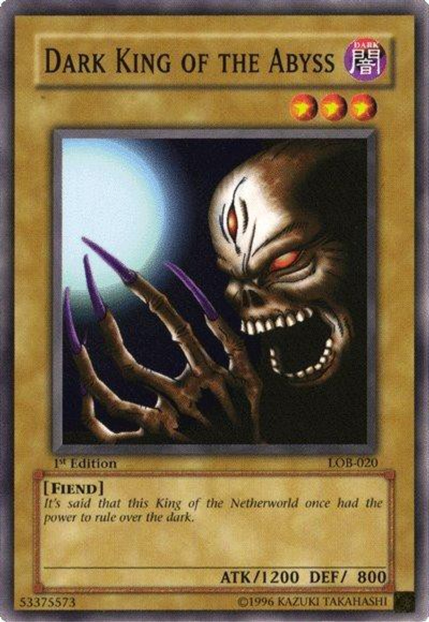 Yugioh Legend Of Blue Eyes White Dragon Single Card Common Dark King Of The Abyss Lob 0 Toywiz Yugioh Legend Of Blue Eyes White Dragon Single Card Common Dark King Of The Abyss Lob 0 Toywiz