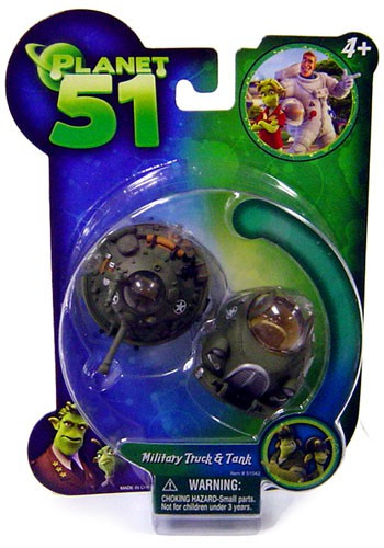 Planet 51 Military Truck & Tank Mini Figure 2-Pack